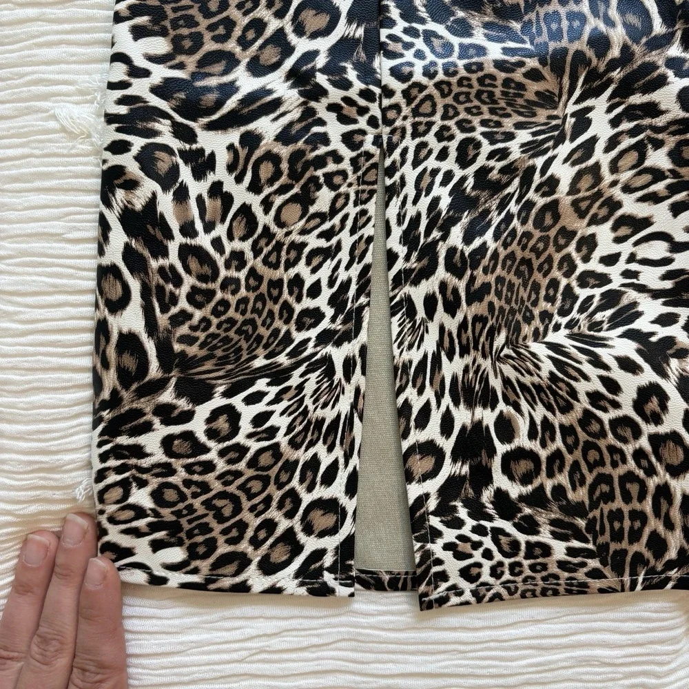 PRINCESS POLLY Samira Leopard Mini Skirt Cheetah Print‎ Vintage Y2K Indie